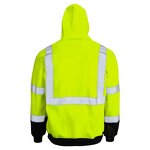 Hi Vis Sweater Manufacturer - OEM Zippered Traffic ANSI Class 3 Custom