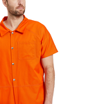 Prisoner Jumpsuit Supplier - OEM Durable Summer Hemmed Sleeve Polyester