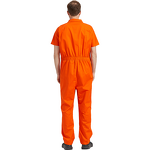 Prisoner Jumpsuit Supplier - OEM Durable Summer Hemmed Sleeve Polyester