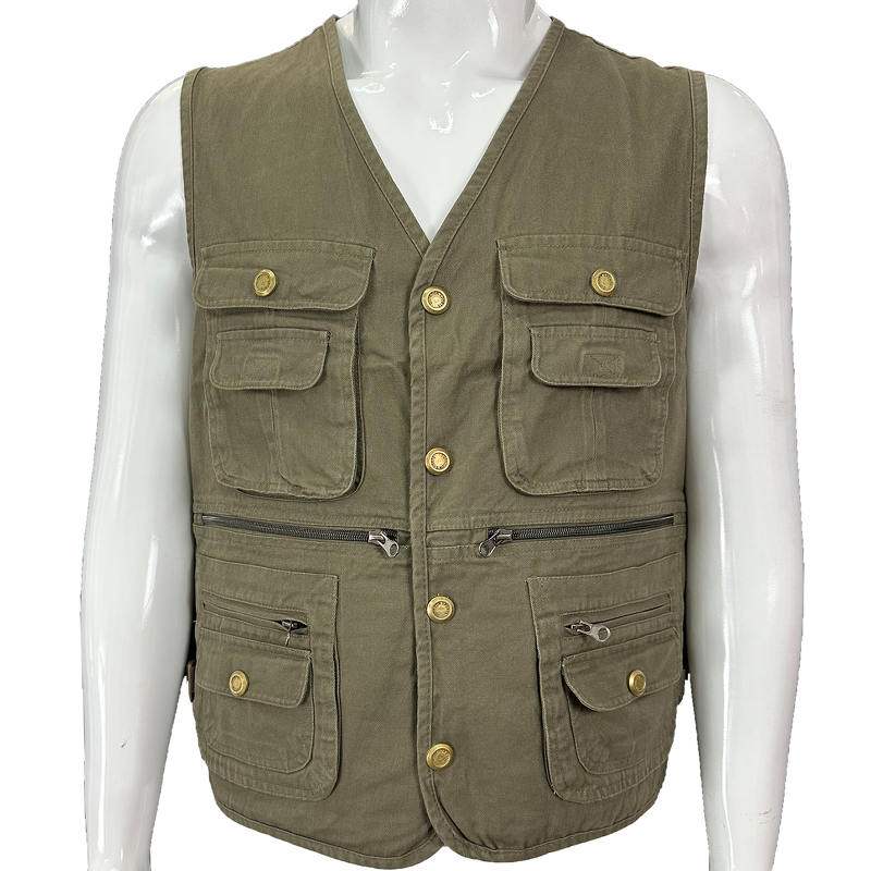 Work Vest Manufacturer - OEM Custom Men Workwear Waterproof Canvas