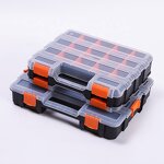 Plastic Toolbox Factory - OEM New Grid Transparent Screw Nut Storage