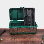 Hard Plastic Toolbox Manufacturer - OEM Steel Lock Rolling Storage Case Set
