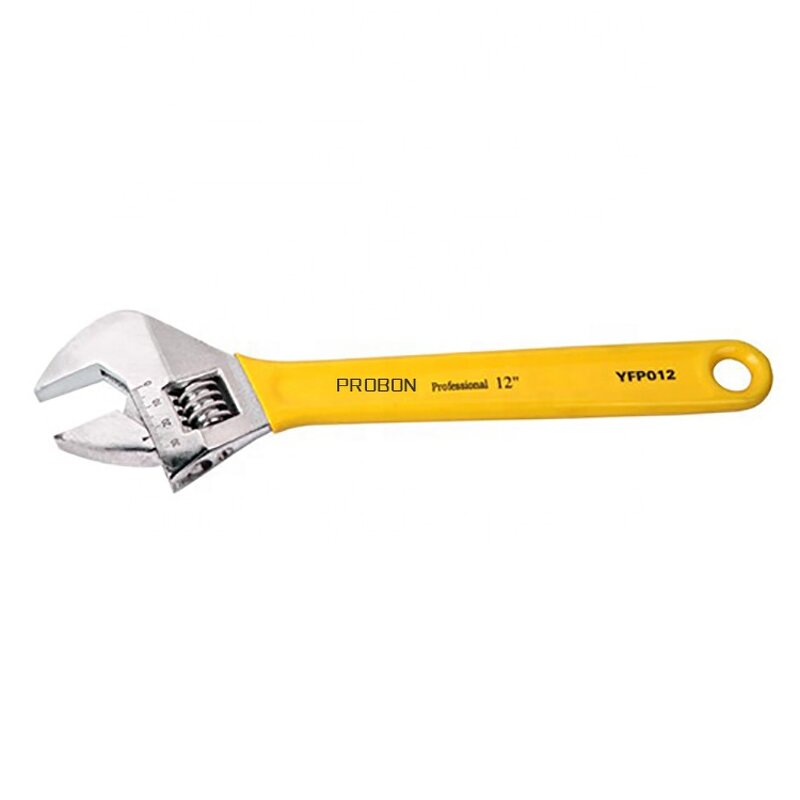 Adjustable Wrench Factory - OEM Handle Color Optional Vinyl Grip