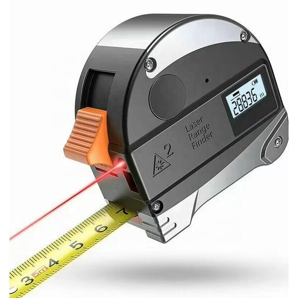 Laser Measuring Tape Manufacturer - OEM Hot-selling 2 in 1 5m Digital