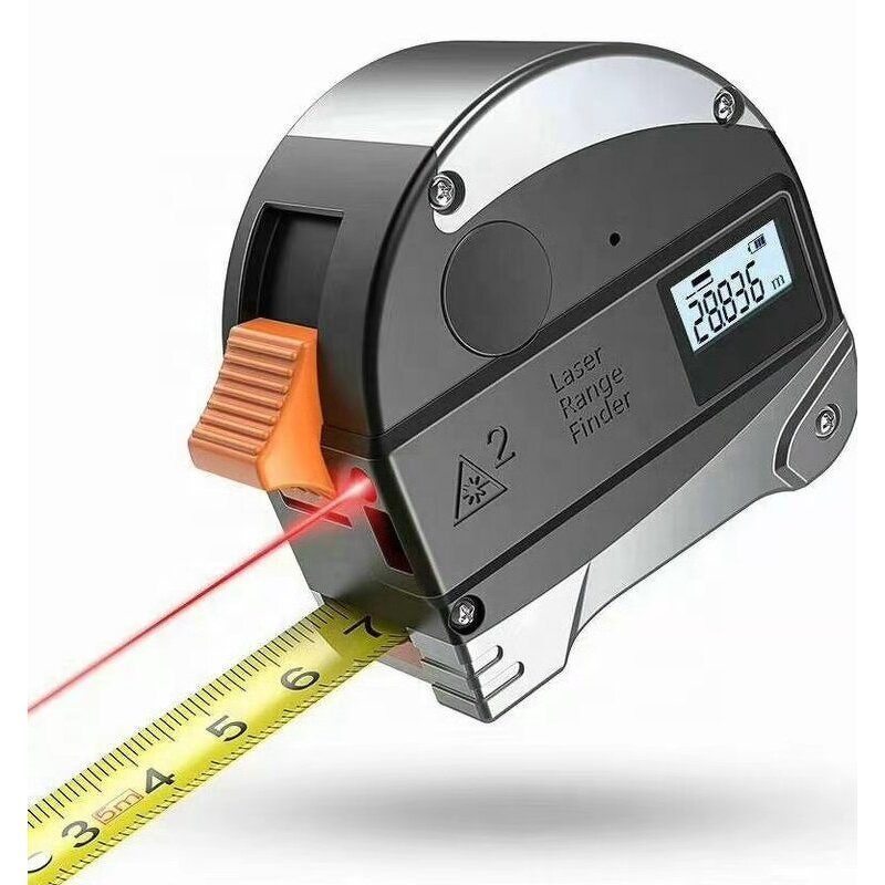 Laser Measuring Tape Manufacturer - OEM Hot-selling 2 in 1 5m Digital