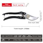 Pruning Shear Factory - OEM Manufacturer Supply SK5 Blade Red Handle