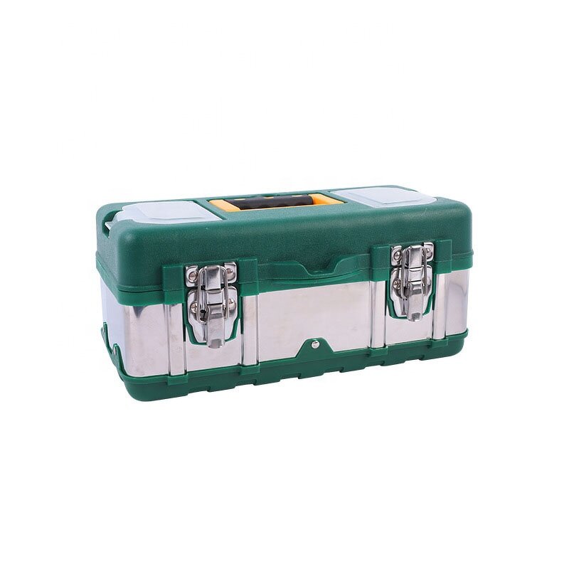 Hard Plastic Toolbox Manufacturer - OEM Steel Lock Rolling Storage Case Set
