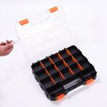 Plastic Toolbox Factory - OEM New Grid Transparent Screw Nut Storage