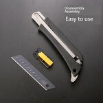 Utility Knife Manufacturer - OEM 18mm SK4 Black Blade Easy-change