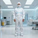Cleanroom Coverall Supplier - OEM Factory Supply Type SMS Disposable Clothing