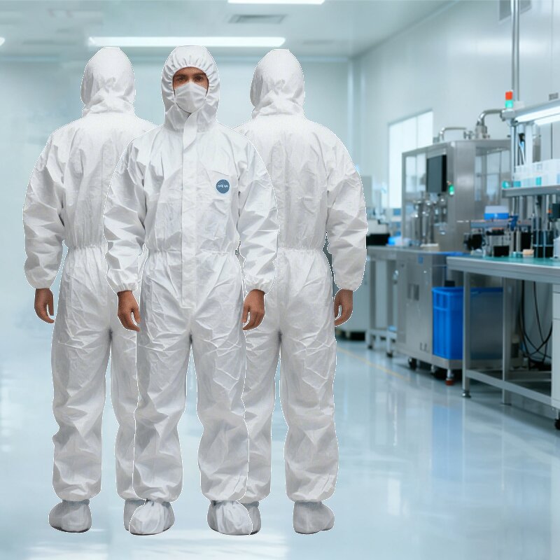 Disposal Coverall Factory - OEM High Quality Microporous Type 5/6 Suit