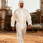 Blue Coveralls Manufacturer - OEM Bulk for Asbestos Abatement with Hood