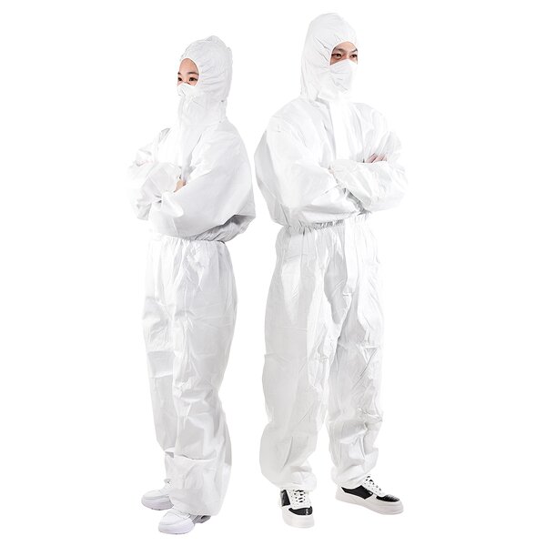 Protective Coveralls Supplier - OEM SMS PPE Microporous Nonwoven Hazmat