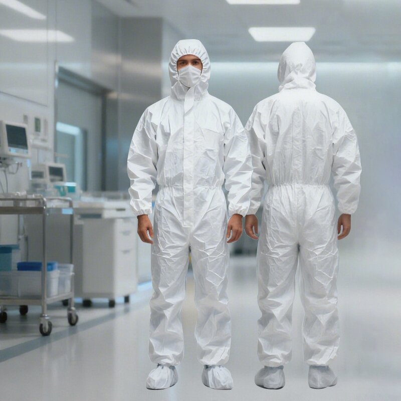 Tyvek Coverall Supplier - OEM Non Woven Type 5/6 Disposable Protective