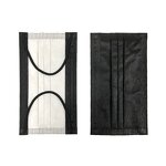 Black Facemasks Factory - OEM High Standard 3ply Flat Elastic Medical