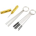 Airbrush Cleaning Kit Factory - OEM 11pcs Stainless Steel Spray Gun Repair