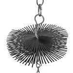 Chimney Brush Kit Factory - OEM Cable Rod Round Brush With Iron Ball