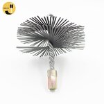 Chimney Cleaning Brush Factory - OEM Hot Sale Flat Wire Rotating Flue Brush