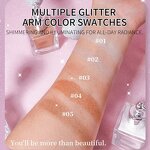 Body Glitter Spray Factory - OEM Private Label Silver Sparkle Powder