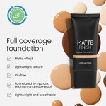 Liquid Foundation Factory - OEM Matte Finish Full Coverage Oil-free