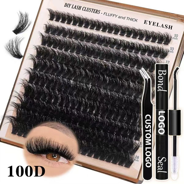 Cluster Lashes Manufacturer - OEM Wholesale 100D DIY Curling Private
