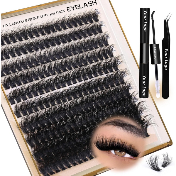 Cluster Lashes Supplier - OEM Factory Wholesale 200D Mink Fur