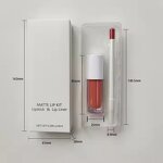Lip Set Package Factory - OEM Matte Brown Red Nude 2 in 1 Kit