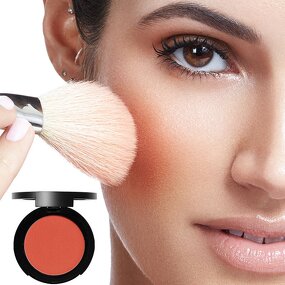 Powder Cheek Blush Manufacturer - OEM Customized logo Cosmetics Vegan