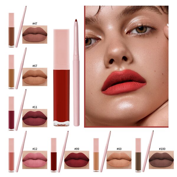 2In1 Lip Makeup Set Manufacturer - OEM Hot Selling High Pigment Vegan