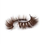Mink Eyelash Manufacturer - OEM 3D Colored Dark Brown Strips