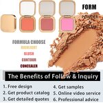 Blush Compact Supplier - OEM Hot Selling Luxury Gold Long Wear