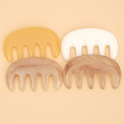 Hair Comb Manufacturer - Bulk 2025 Custom Combs With Logo White Crystal Gua Sha