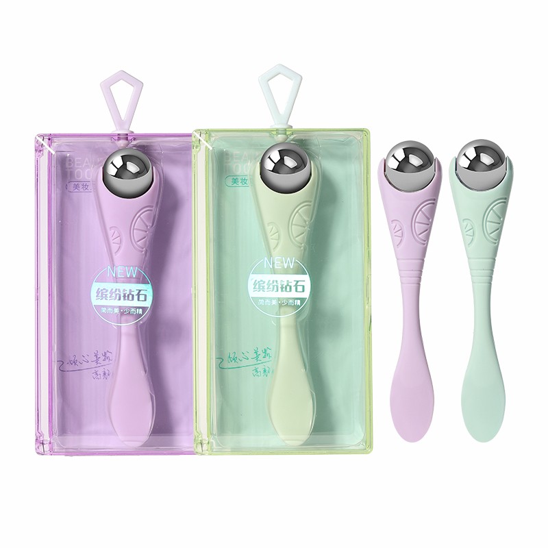 Face Massager Supplier - OEM Stainless Steel Mini Face Massager Cooling Roller 360 Ice
