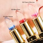 Jelly Flower Lipstick Supplier - OEM Golden Luxury Transparent Jelly