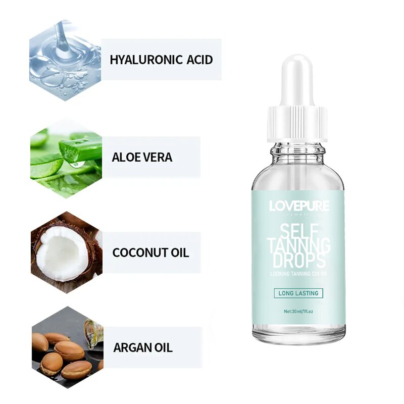 Tanning Drops Manufacturer - Private Label Medium Dark Serum