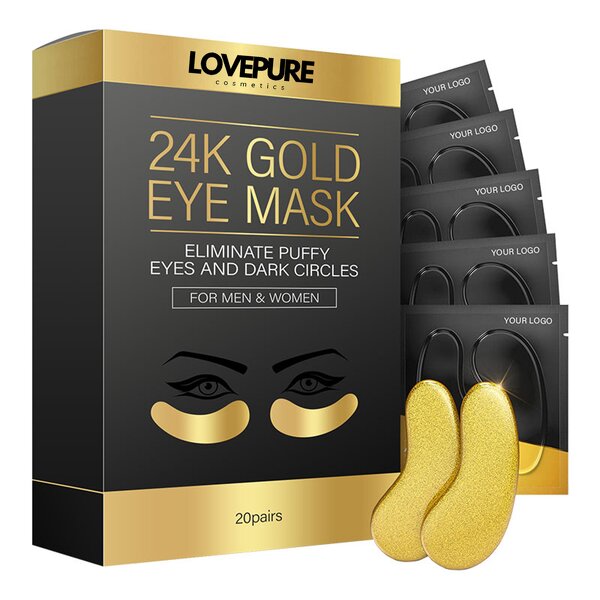 Under Eye Mask Manufacturer - Custom Small Quantity Gold Anti Aging