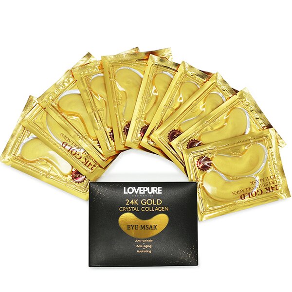 Eye Patch Supplier - No MOQ Massage Sheet Natural Gold Eye Mask