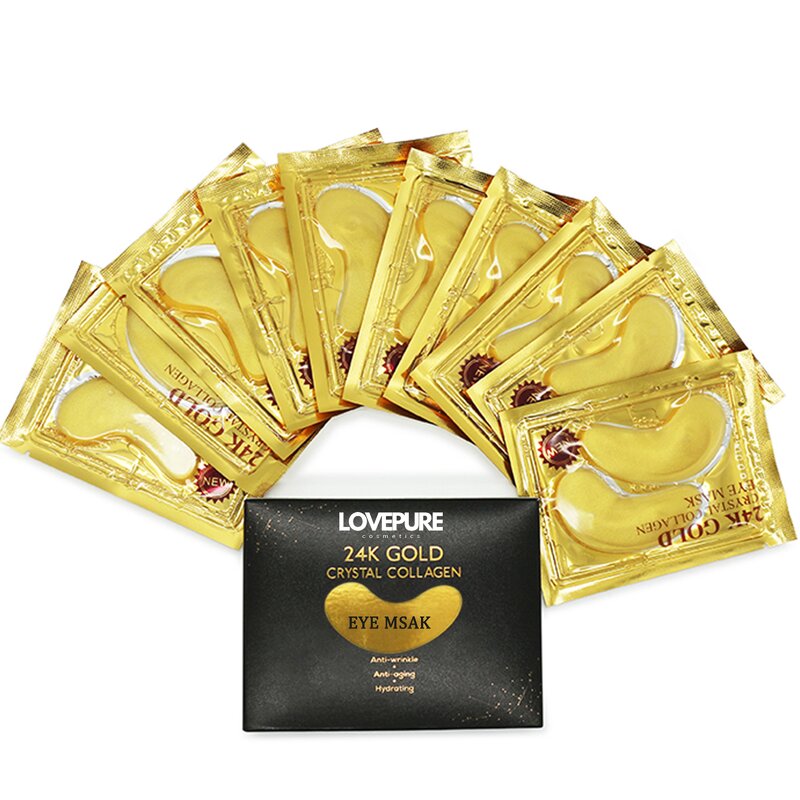 Eye Patch Supplier - No MOQ Massage Sheet Natural Gold Eye Mask