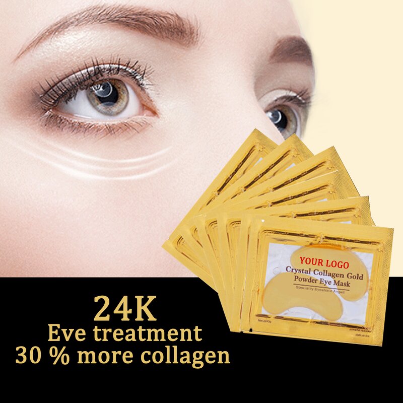 Gel Eye Mask Manufacturer - Factory 24k Gold Popular Herbal Ingredient