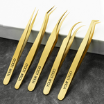 Eyelash Extensions Tweezers Factory - OEM Stainless Steel Straight Curved