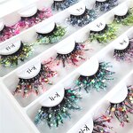 Luminous False Eyelashes Manufacturer - OEM Glitter Night Colored for Stage