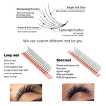 Pre Made Eyelashes Manufacturer - OEM Lash Fans Easy Fan Faux Mink