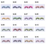 Glitter Lashes Supplier - OEM Fluffy Colored Decorative for Cosplay