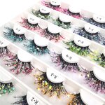 Glitter Lashes Supplier - OEM Luminous Fluffy Fiber Dramatic Shining