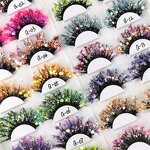 Colorful Lashes Manufacturer - OEM Glitter Long Dramatic for Halloween