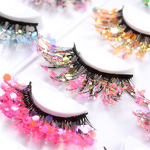 Colorful Lashes Manufacturer - OEM Glitter Long Dramatic for Halloween