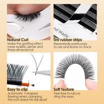 Yy Lashes Extension Manufacturer - OEM Wholesale 0.05 C Curl Pre-Fanned