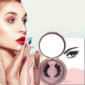Cruelty Free Magnetic Lashes Supplier - OEM Mink 3d with Eyeliner Wholesale