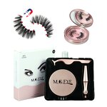 Magnetic Eyelashes Set Supplier - OEM 3D Mink with Eyeliner Tweezers