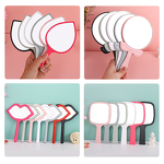 Hand Held Mirror Factory - OEM Custom logo Handle Cosmetic Mirror